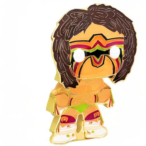 Funko POP Pins: WWE The Ultimate Warrior Collectible Pin - Multicolor Wrestling Merchandise for Fans, Display & Gifts