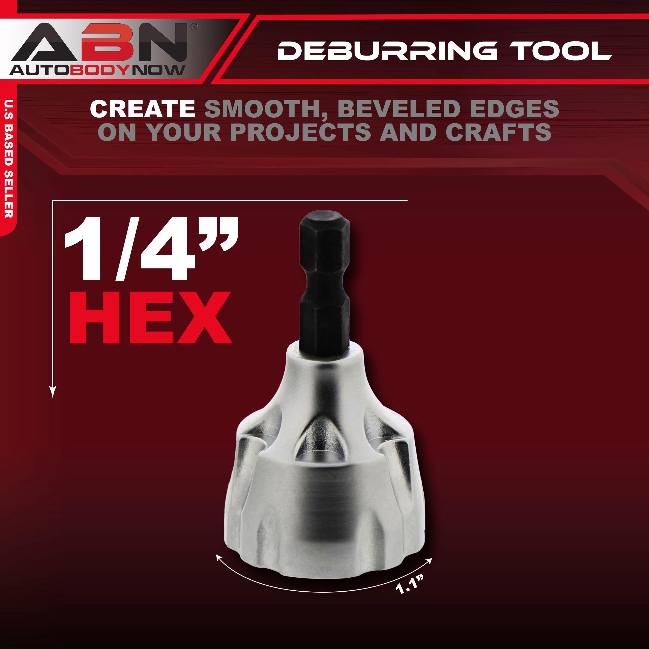 ABN Bolt Deburring Tool - 0.1 to 0.8 Inch Deburring Bit Chamfer Tool | Drill Attachment for Steel, Copper, Brass & Wood | Perfect for Metalworking, Woodworking & DIY Projects