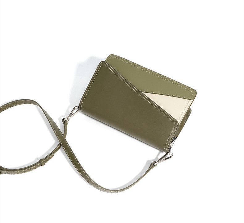 Modern Geometric Colorblock Crossbody Bag for Women - Stylish & Trendy Shoulder Purse for Work, Travel & Everyday Use