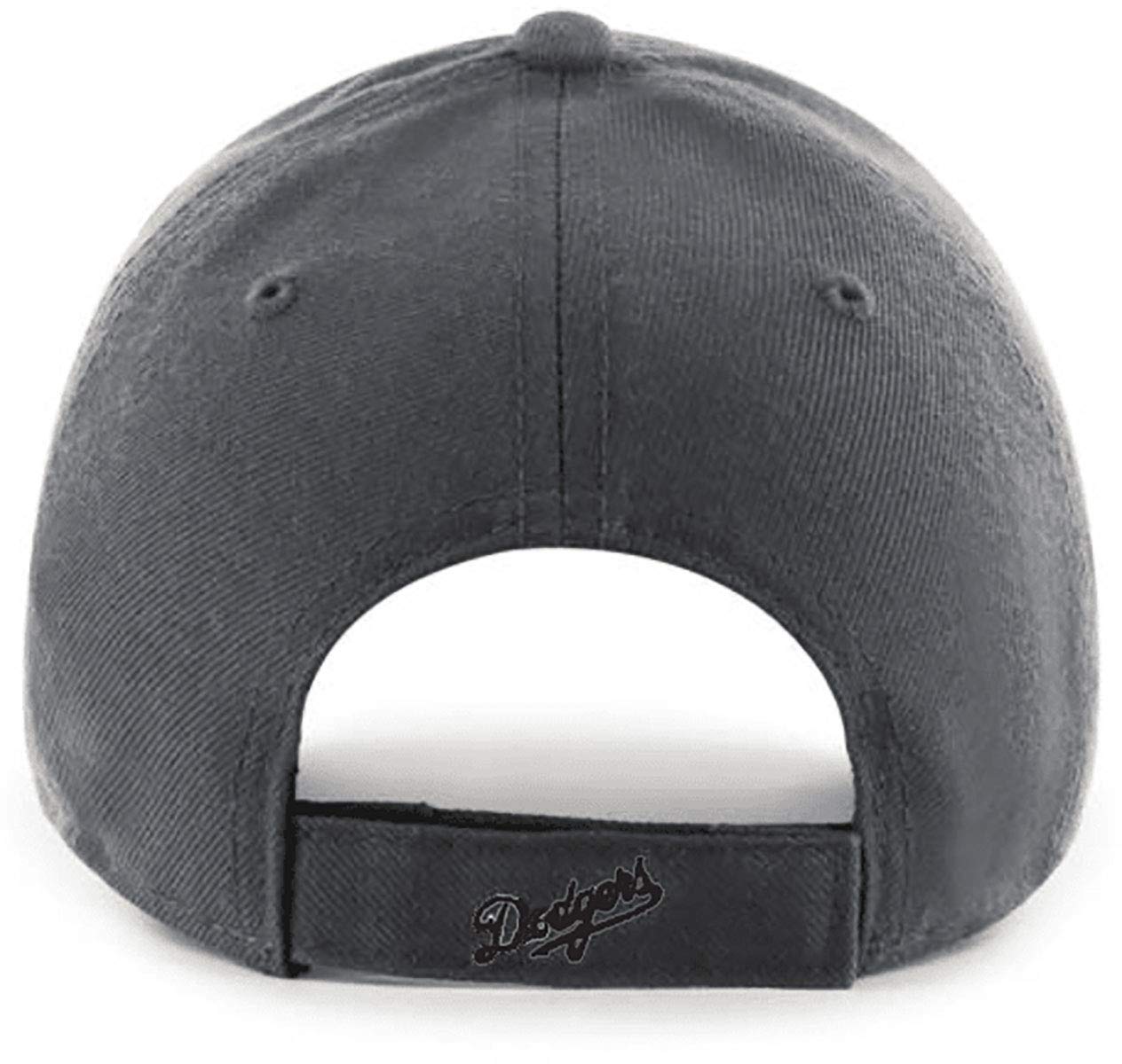 47 Brand LA Dodgers MVP Adjustable Hat - Charcoal Grey & Black Baseball Cap for Men & Women - Perfect for Games, Fan Gear, and Casual Wear