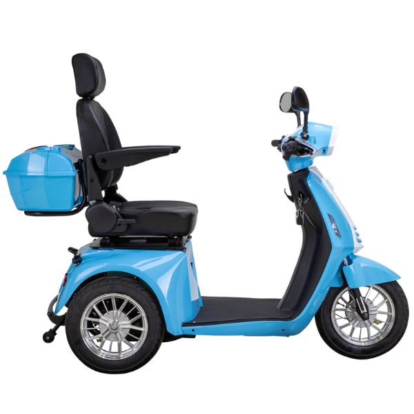 Premium Heavy Duty 3-Wheel Mobility Scooter for Adults - Lightweight & Foldable Electric Scooter with Long Battery Life - Ideal for Seniors, Travel, Shopping & Outdoor Activities