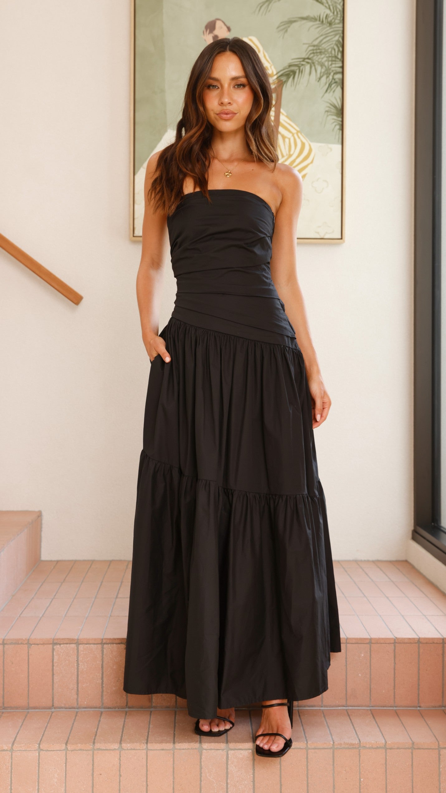 Lola Maxi Dress - Elegant Black Long Dress for Women | Perfect for Summer, Beach, Parties & Casual Wear