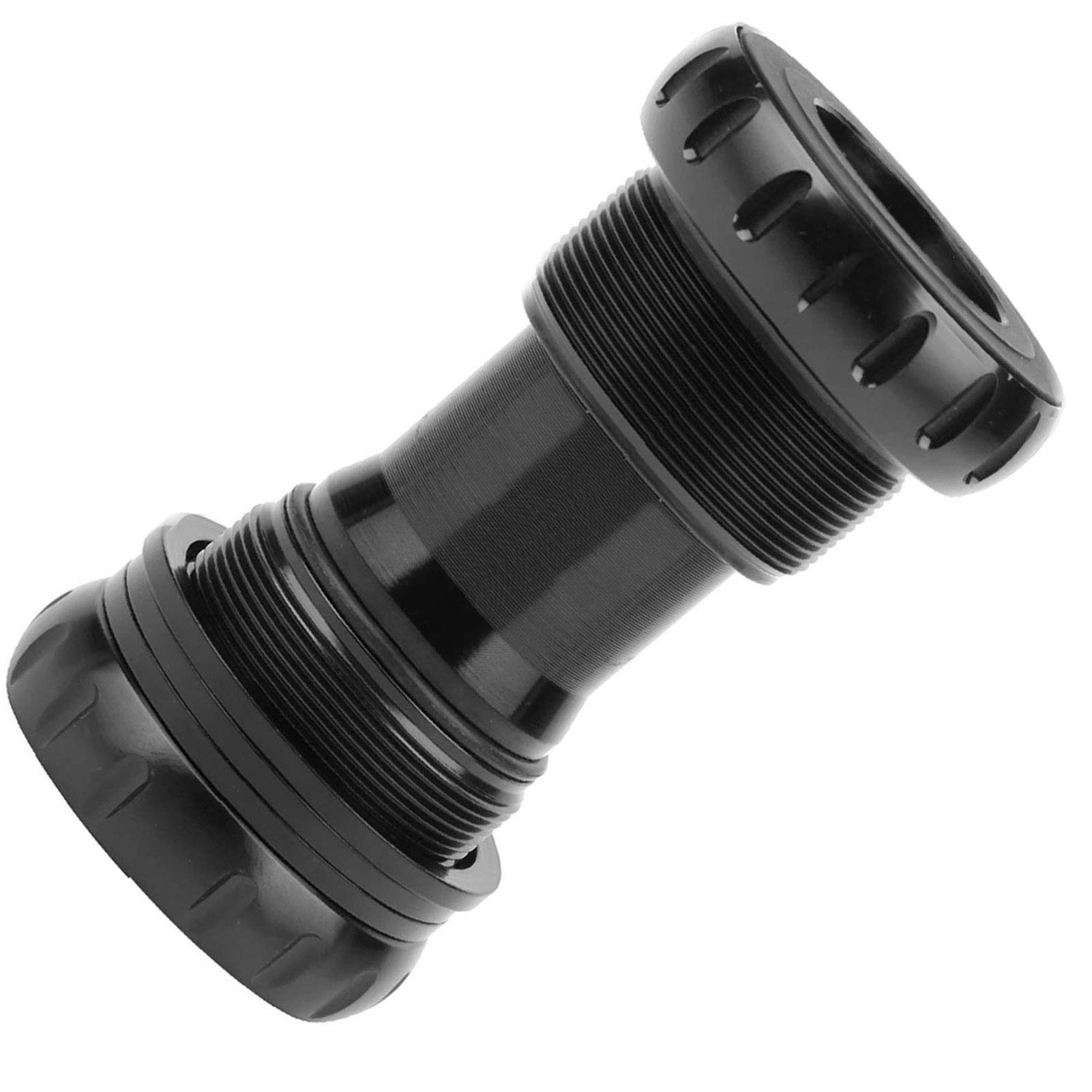 Premium Aluminum Alloy Ceramic Hollow Bike Bottom Bracket - Professional Mountain Bike Accessory (Black) | Durable & Smooth Performance for MTB, Road & Hybrid Bikes
