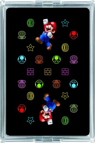 Super Mario Themed Neon Playing Cards - 52 Deck with Custom Characters - Perfect for Game Nights, Parties, and Collectors (Nintendo Licensed)