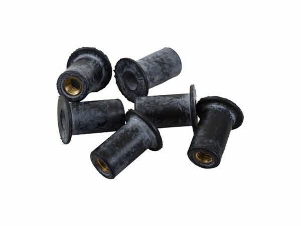 Sea Lect #10-32 Well Nut Threaded Insert Pack (Set of 6) - Heavy Duty Threaded Fasteners for Metal, Wood & Plastic - Perfect for Automotive, Marine & DIY Projects
