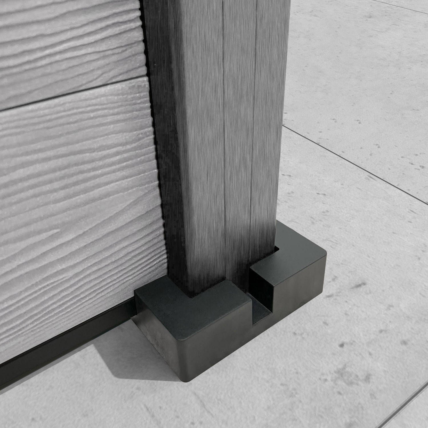 Classic Blossom Fence Panel - Light Grey Composite Fencing with Durable Posts | Perfect for Garden Borders, Backyard Privacy, and Outdoor Decoration