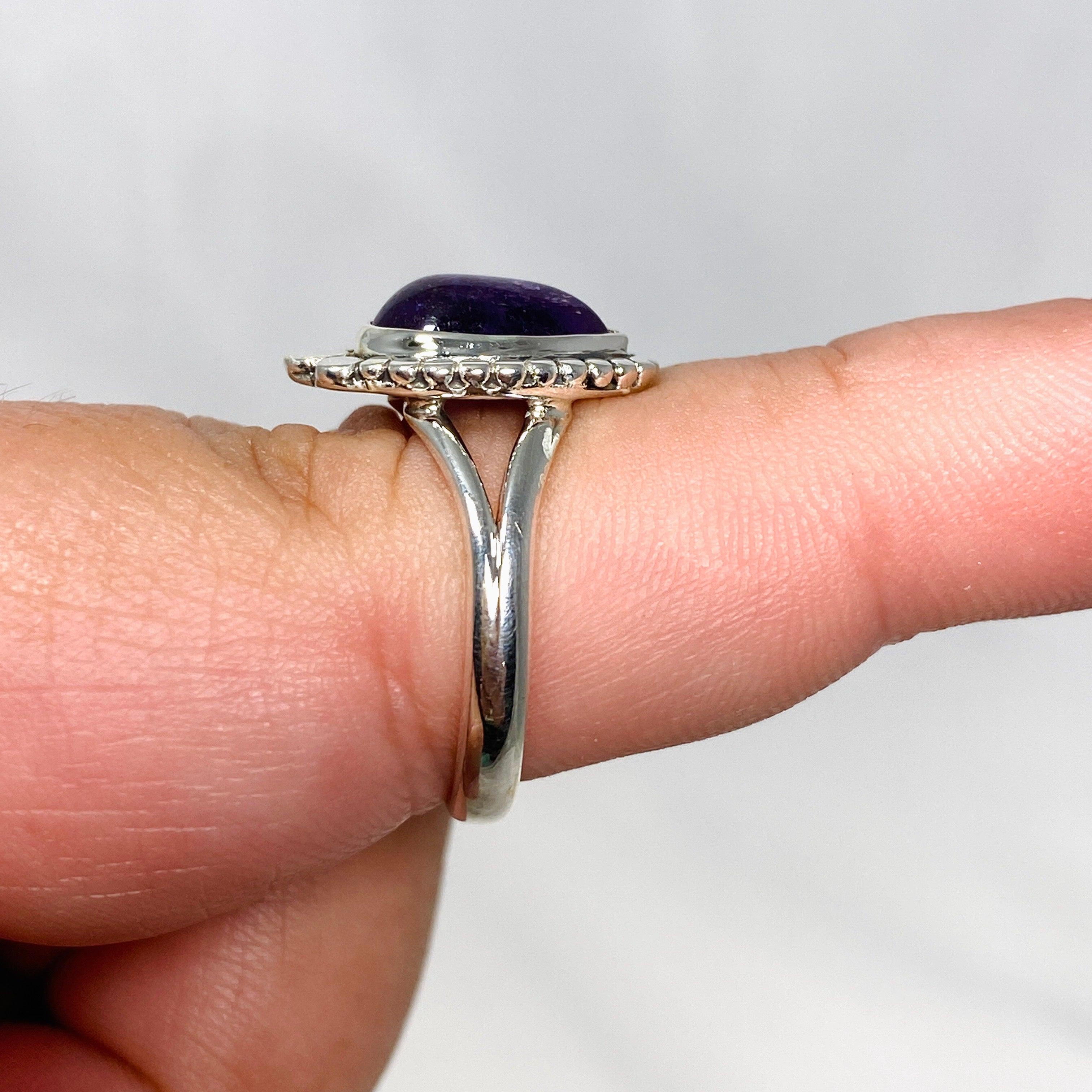Amethyst Teardrop Gemstone Ring - 925 Sterling Silver Vintage Jewelry for Women | Perfect for Valentine's Day Gifts, Anniversary Presents & Everyday Elegance
