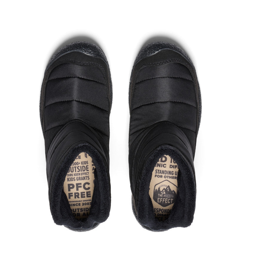 Women's Howser Fold Down Sneakers - Triple Black/Black | Comfortable Slip-On Shoes for Walking, Running & Casual Wear