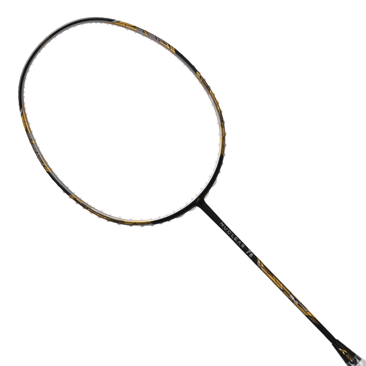 HNDRD Nuclear 78 Badminton Racket - Pre-Strung Carbon Fiber Shuttlecock Racket for Professional & Recreational Play - Perfect for Tournaments, Training & Backyard Games