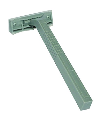 Gray Persona Twin Blade Disposable Razor 500 Pack - Bulk Wholesale Razors for Men & Women - Smooth Shaving for Travel, Gym & Home Use