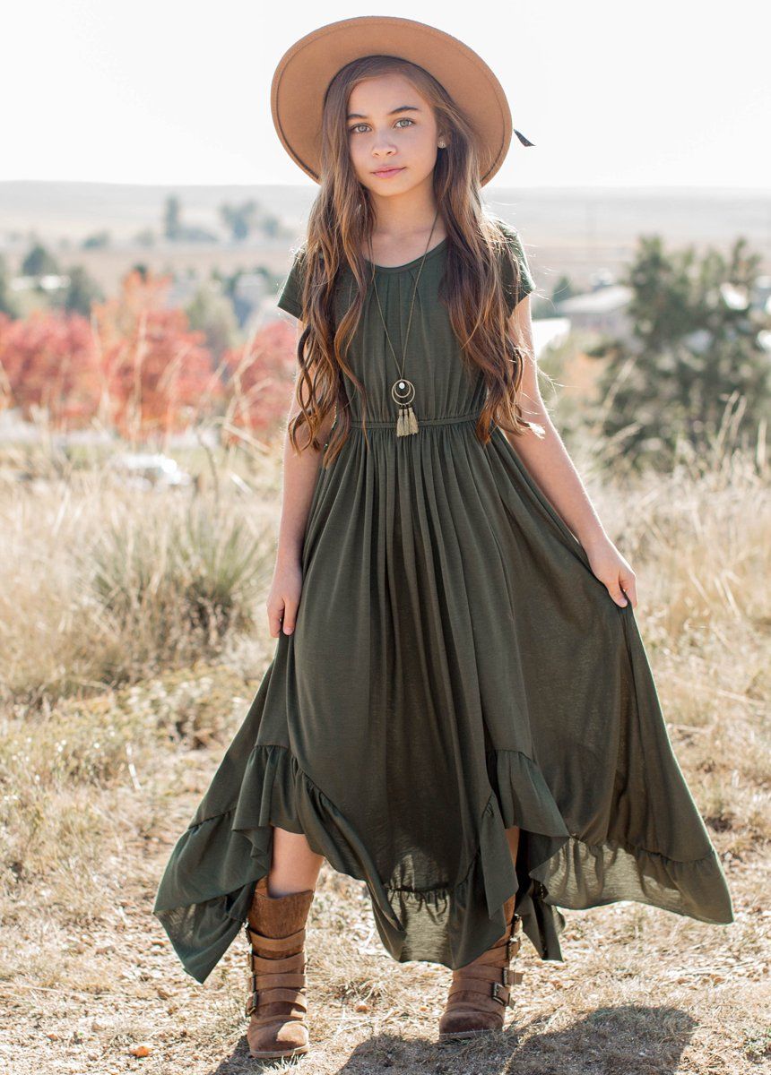 Braelyn Olive Green Dress for Women - Elegant Casual & Party Wear - Perfect for Office, Date Night & Special Occasions