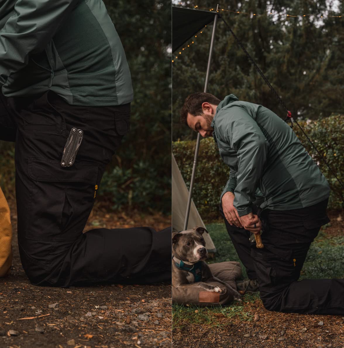 WHITEDUCK Men's Tactical Cargo Pants - Ripstop Stretch Water-Resistant Work Pants with 13 Pockets for Military, Hiking & Outdoor Activities - Durable Tactical Pants for Work, Camping and Adventure