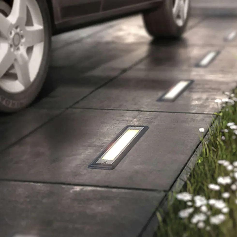 Rectangular LED Black Brick Lights - Outdoor Landscape Lighting for Garden, Pathway, and Patio Decor