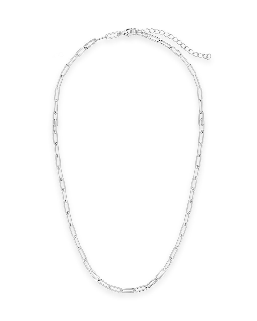 Elegant Polished Paperclip Link Chain Necklace - Dainty Gold/Silver Layering Necklace for Women - Perfect for Everyday Wear, Office & Date Night