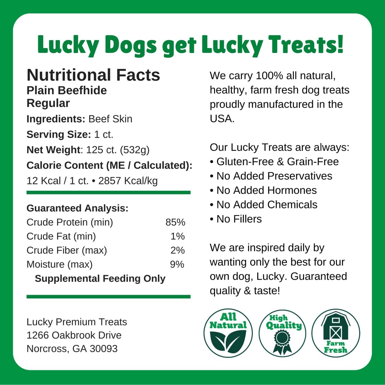 Premium All-Natural Rawhide Dog Chews - Gluten Free Small Dog Treats (125 Count) for Puppies & Adult Dogs | Dental Health & Training Rewards | Safe for Teething & Chewing Needs