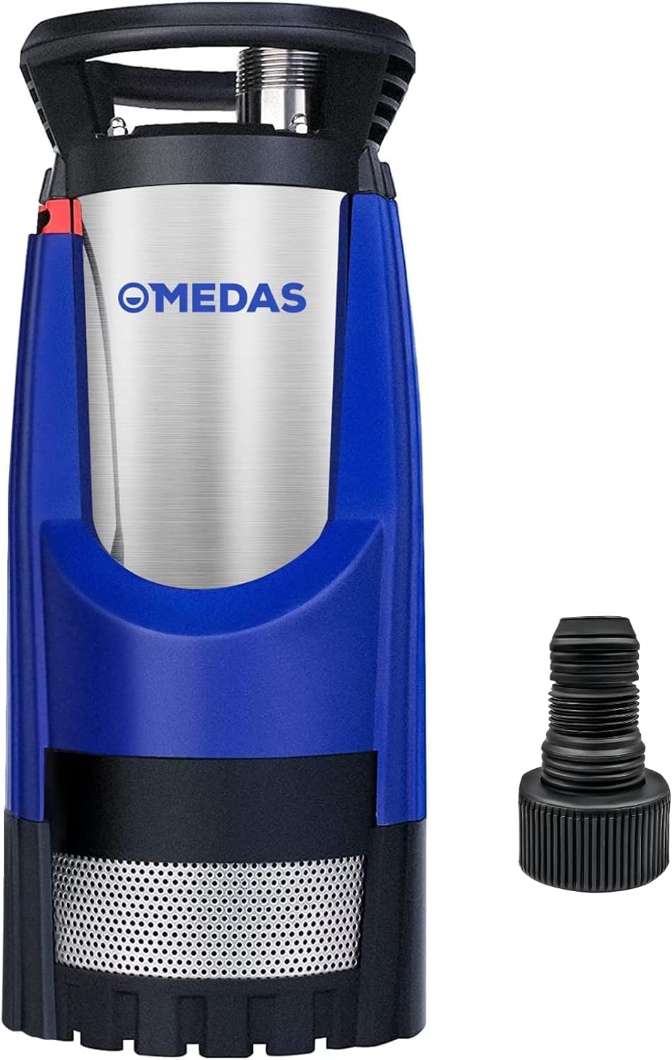 MEDAS 2HP 1500W 1717GPH Stainless Steel Submersible Water Pump - Deep Well & Utility Pump for Swimming Pools, Garden Irrigation, Tubs & Ponds | Portable Electric Water Transfer Pump for Home & Agricultural Use