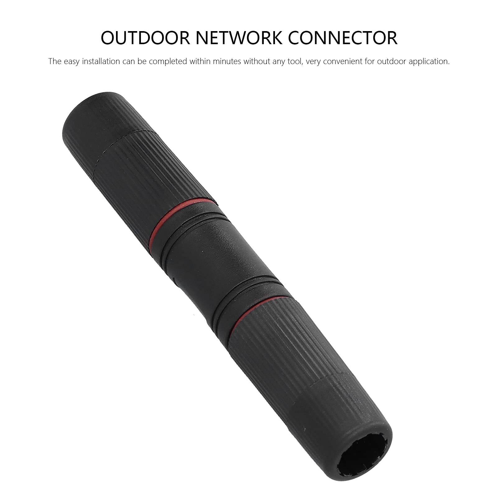 Waterproof IP67 Outdoor Ethernet Coupler - CAT6/CAT5E/CAT5 LAN Network Connector with Double Heads for High-Speed Internet - Ideal for Outdoor Networking, Security Cameras, and Garden WiFi Extenders