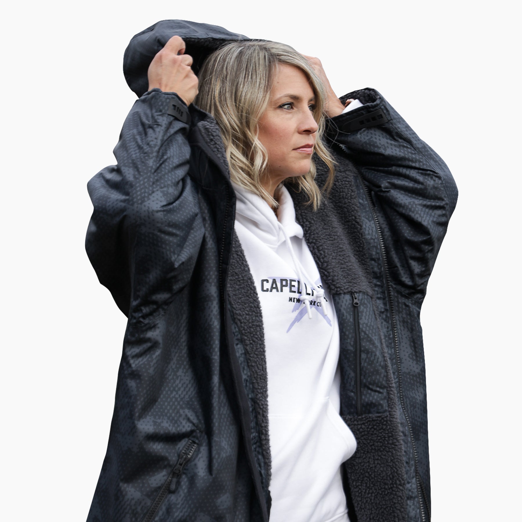 Unisex Adult Camouflage Print Blanket Jacket - Stylish & Warm Outerwear for Outdoor Adventures, Camping, and Casual Wear