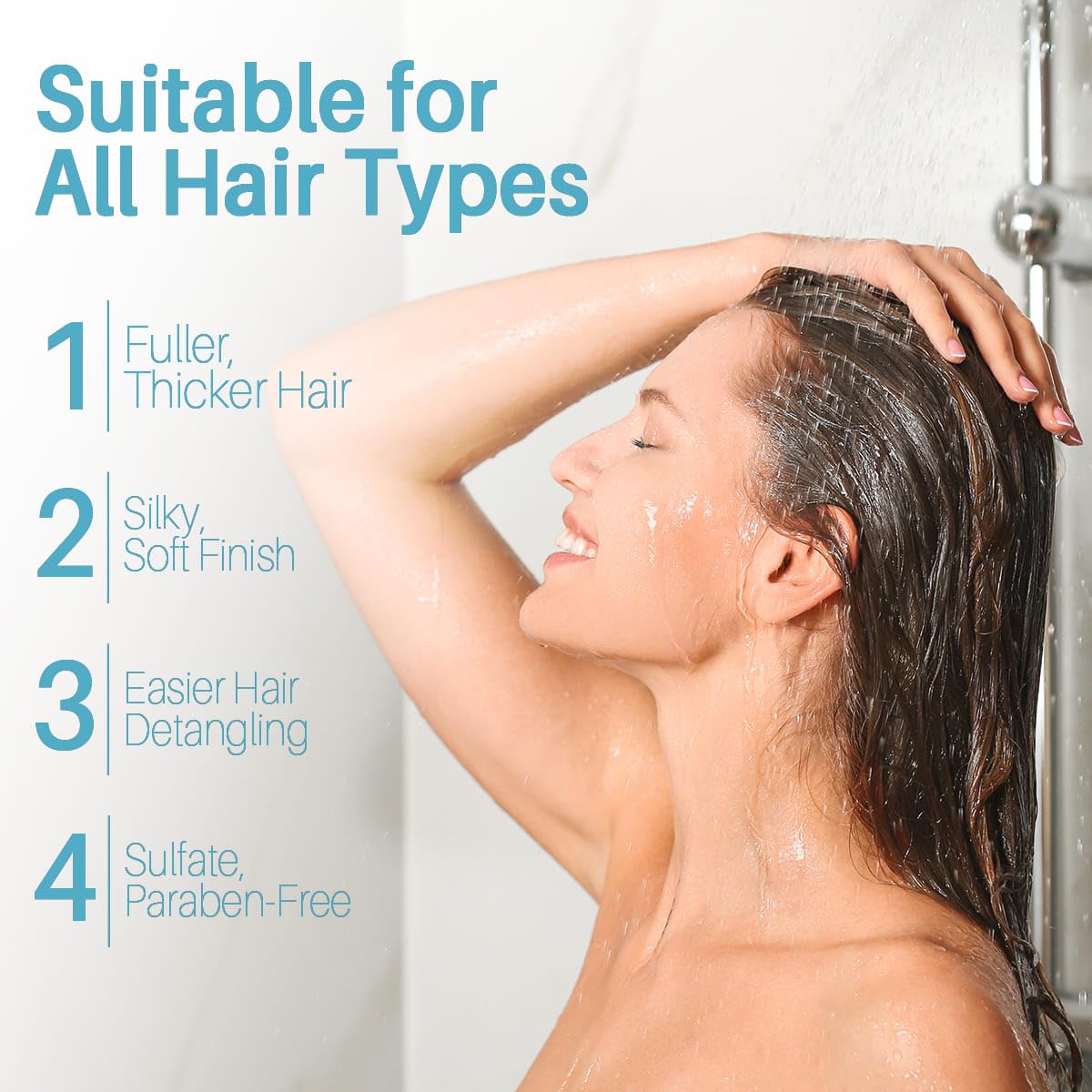 **Sulfate-Free Amino Acid Shampoo with Rosemary Extract & Jojoba Oil – Keratin & Protein Shampoo for Dry, Damaged Hair – Strengthening & Hydrating Formula – 16 fl oz – Ideal for Daily Use & Hair Repair**