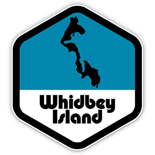 Squiddy Whidbey Island Vinyl Sticker Decal - Waterproof, Durable 2.5