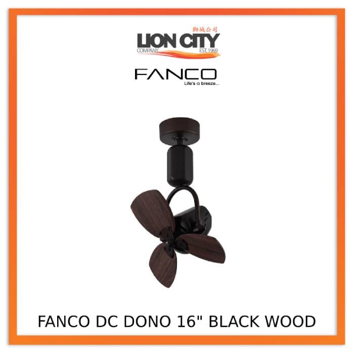 Fanco Dono 16 Inch DC Wall Mount/Corner Fan with Remote Control - Quiet & Energy Efficient for Bedroom, Office, or Living Room Cooling