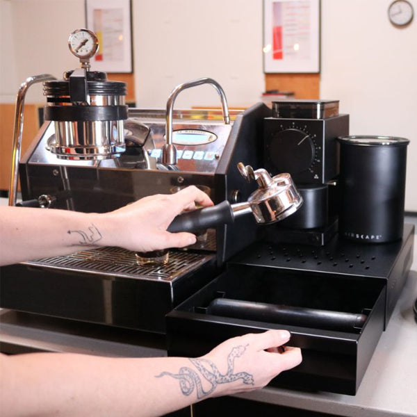 Premium Rhino Coffee Knock Drawer - Durable Stainless Steel Coffee Grounds Bin for Espresso Machines | Perfect for Home Baristas & Coffee Shops | Compact & Easy to Clean Coffee Accessory