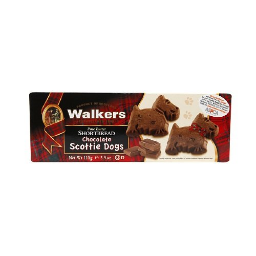 Walkers Shortbread Chocolate Scottie Dogs - 3.9 oz (Pack of 12) - Traditional Scottish Cookies for Gifts, Tea Time & Holiday Treats
