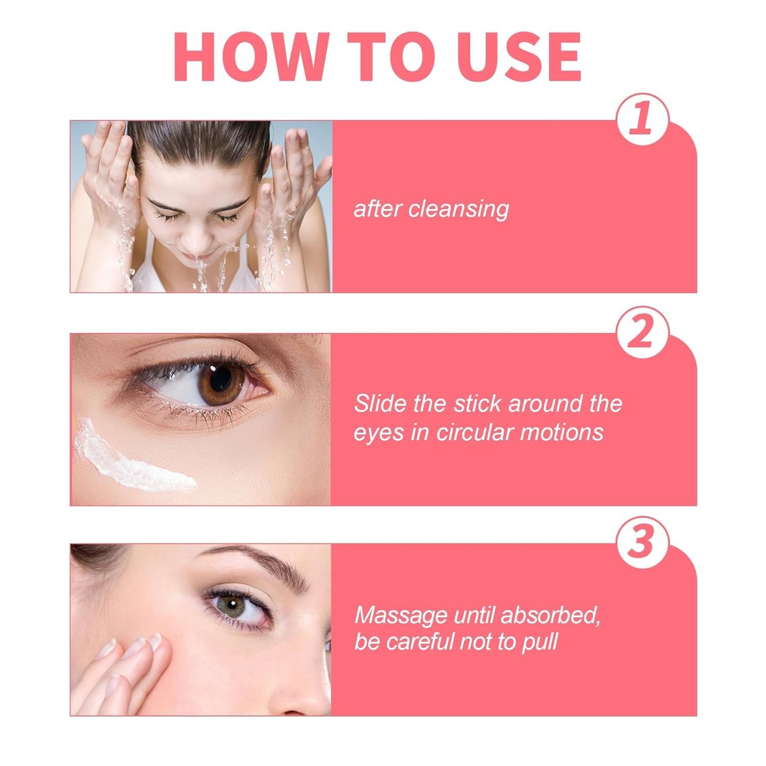 Retinol Eye Stick & Face Cream Set (2PCS) - Anti-Aging Eye Balm with Moisturizing Serum to Reduce Dark Circles & Fine Lines - Brightening Treatment for Under Eye & Skin Nourishment - Perfect for Night Routine & Travel Skincare