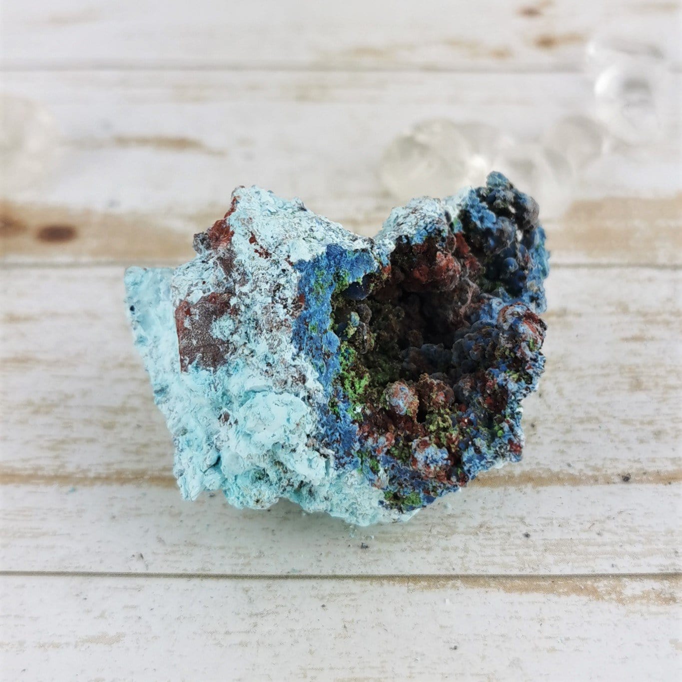 Blue Shattuckite Stone - Natural Healing Crystal for Meditation, Chakra Balancing & Spiritual Growth - Perfect for Home Decor, Jewelry Making & Energy Work