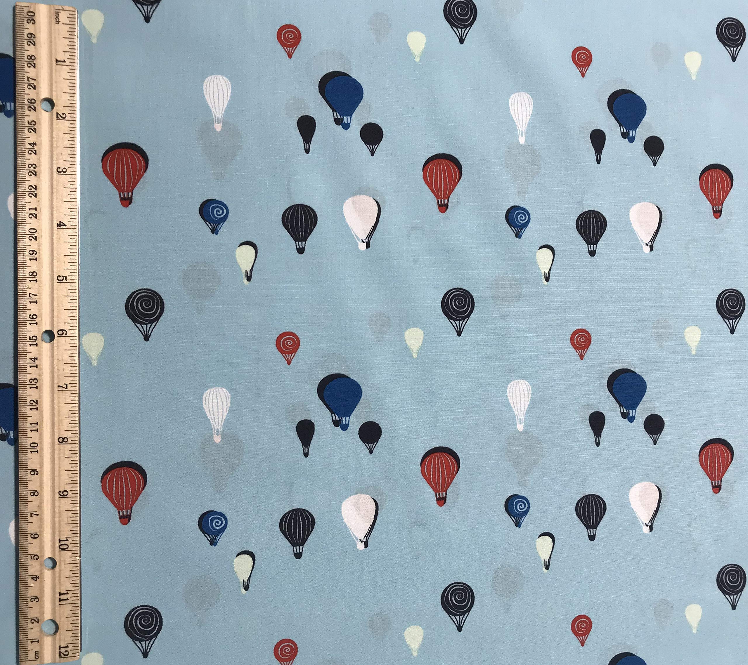 Space Bubbles Fizz Hot Air Balloons Cotton Fabric for Quilting, Dressmaking & Home Decor | Premium Art Gallery Quality Printed Material