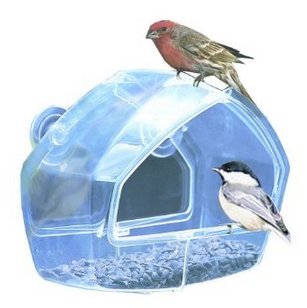 Birdscapes Clear Window Feeder 348 - Transparent Bird House for Outdoor Patio Decor, Bird Watching & Nature Lovers - Perfect for Backyards, Gardens & Window Views (Pet Supplies)
