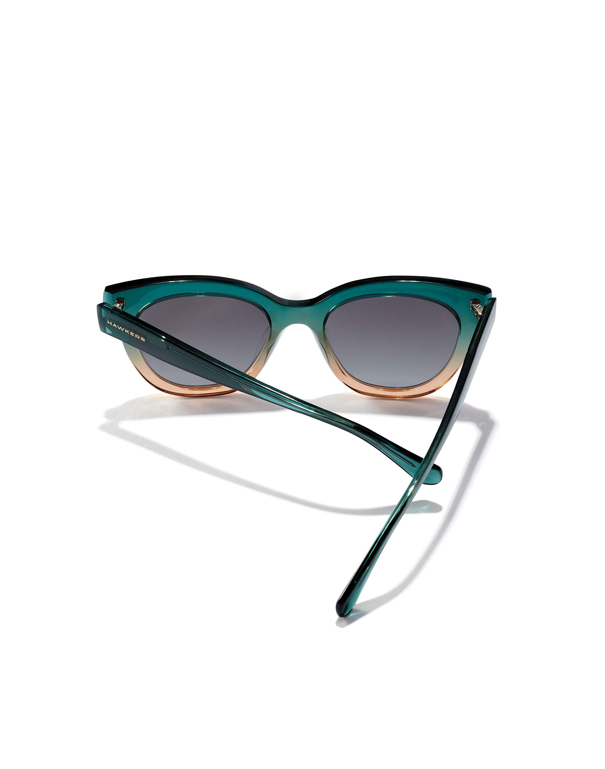 HAWKERS Audrey Women's Sunglasses - Green Champagne Frame UV Protection - Perfect for Beach, Driving & Outdoor Activities