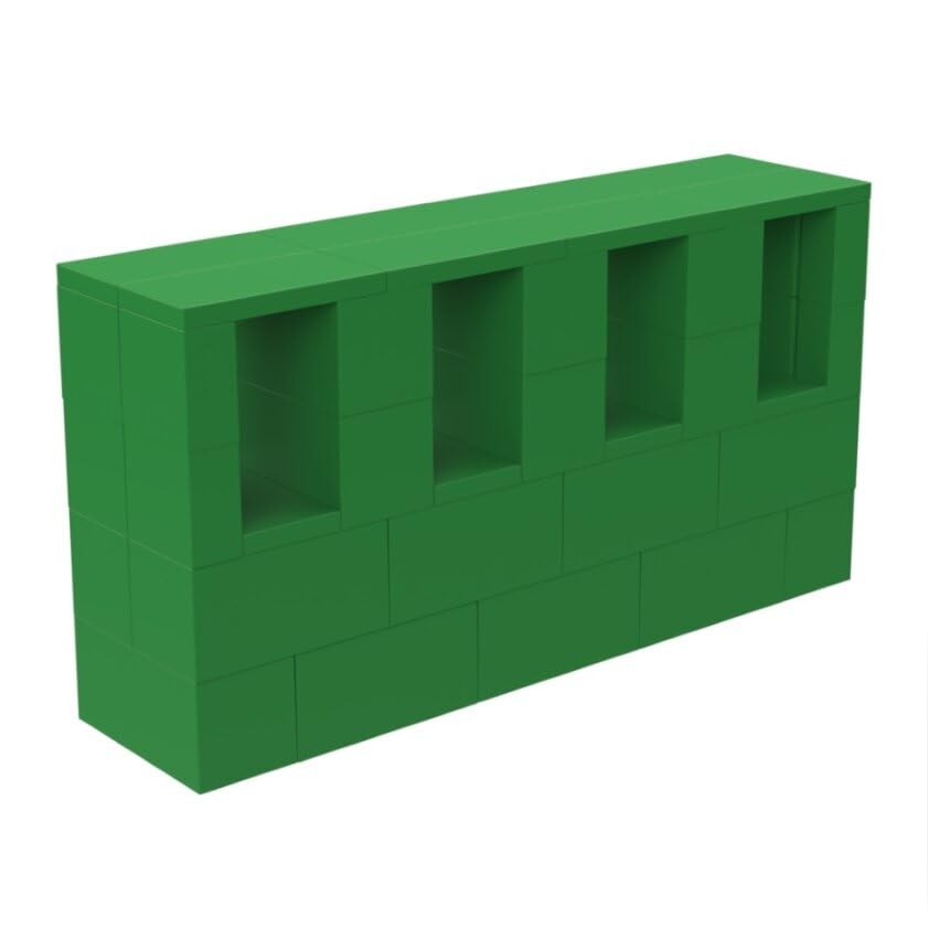 EverBlock 4-Foot TV Stand and Entertainment Center Console Kit in Green - Perfect for Living Room, Bedroom & Home Theater Setup