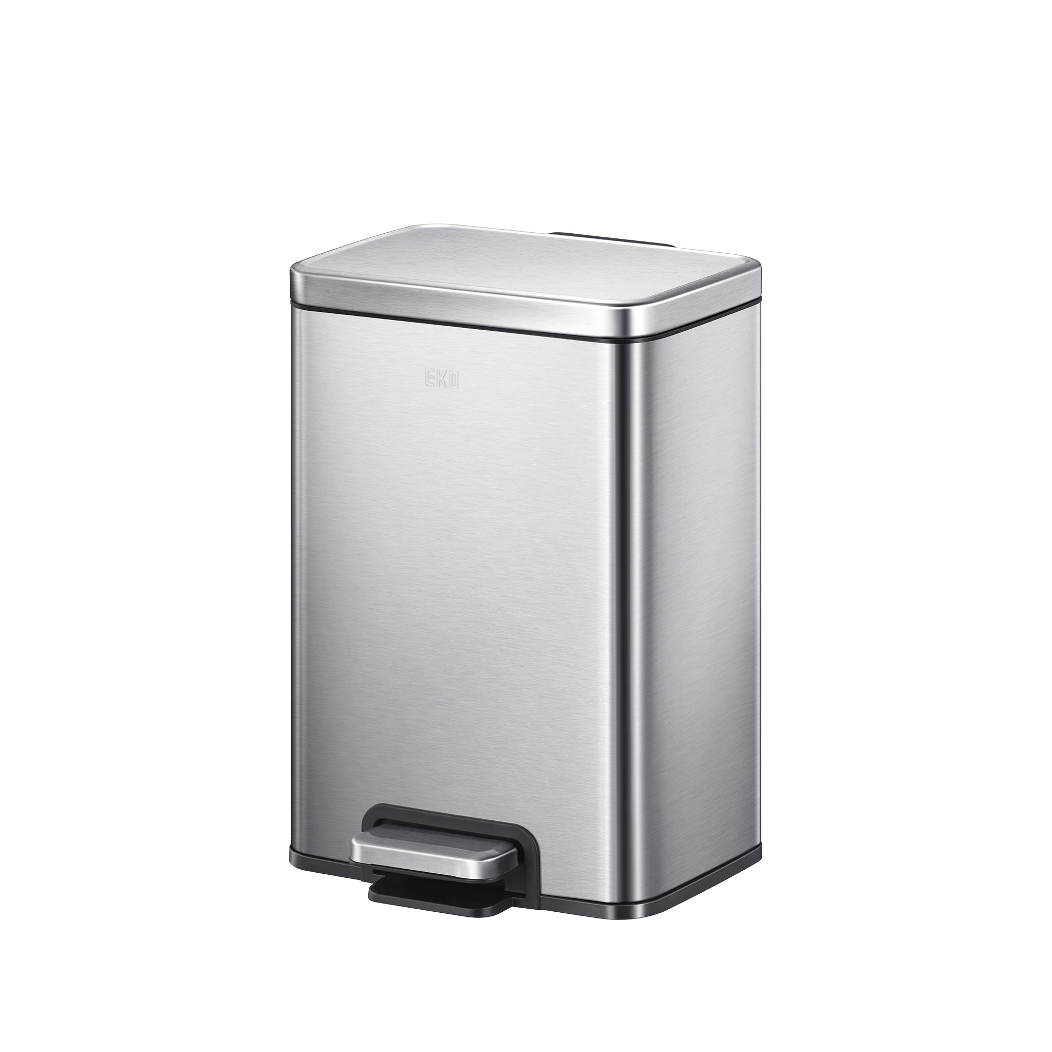 Madison Step Trash Can with Liner - 6L / 1.6 Gallon Stainless Steel Kitchen Garbage Bin for Home, Office & Bathroom Waste Disposal