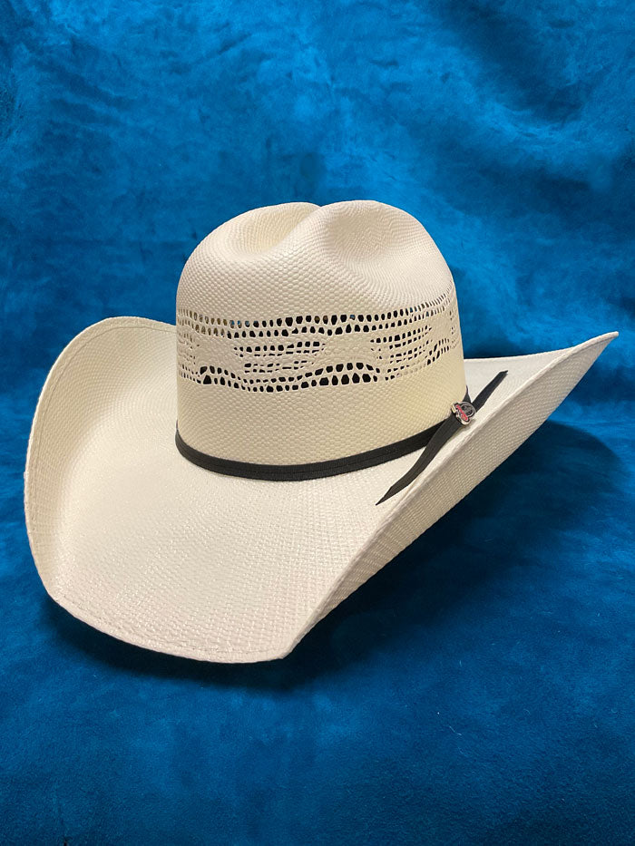 Justin JS0156BANG 10X BANGORA Straw Cowboy Hat Ivory - Western Style Cowboy Hat for Men & Women - Perfect for Rodeo, Country Music Festivals & Outdoor Adventures