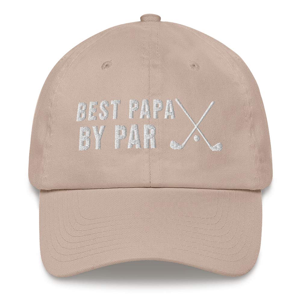 Funny Best Dad by Par - Golf Grandpa Baseball Cap for Men - Perfect for Father's Day, Golf Outings & Casual Wear