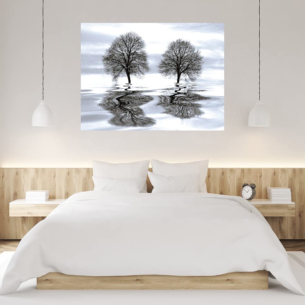 Ilona Wellmann Fine Art Canvas Wall Decor - 32x24 Inch Ready to Hang Painting for Living Room, Bedroom, Office & More - Modern Abstract Artwork for Home & Commercial Spaces