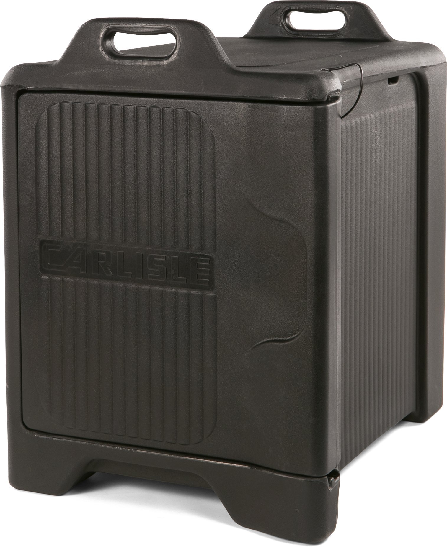 Carlisle FoodService 5-Pan Insulated Food Carrier - Slide 'N Seal End Loader with Handles for Catering, Restaurants & Commercial Kitchens | Durable Black Plastic Food Pan Transport | Perfect for Buffets, Catering Events & Food Storage