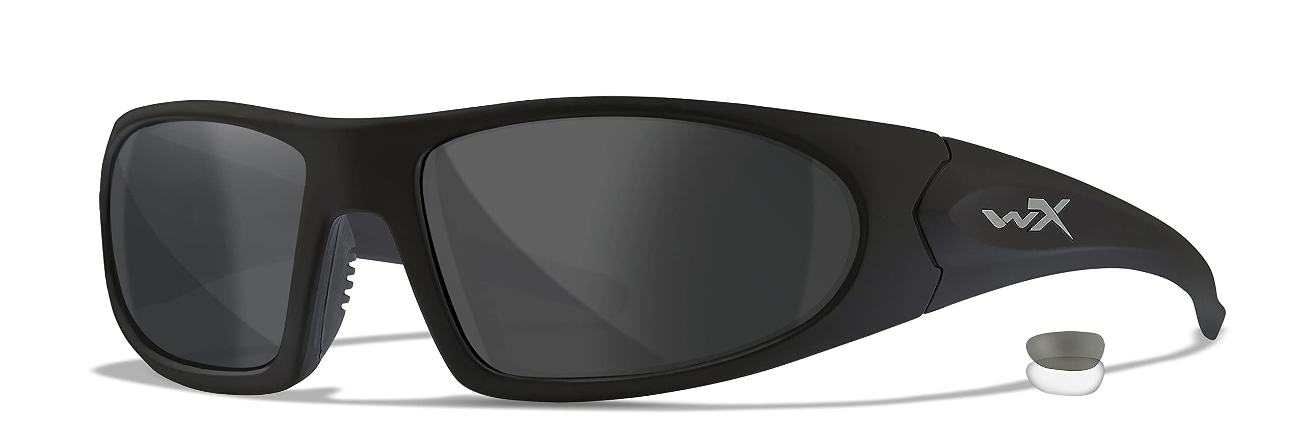 Wiley X Romer 3 Polarized Sunglasses for Men & Women - Matte Black Frame with Smoke Grey Lenses - UV Protection Sports & Driving Shades for Outdoor Activities