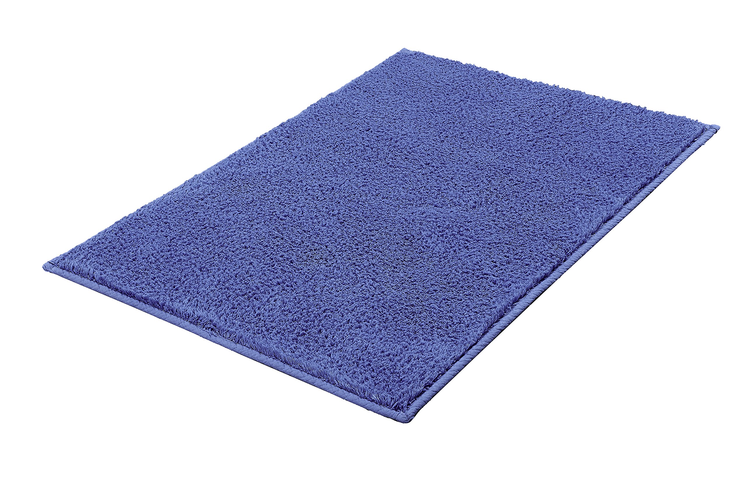 Eco-Friendly Non-Slip Cotton Bath Mat for Bathroom - 27.6x47.2 Inches, Soft & Absorbent, Machine Washable - Perfect for Bathroom, Shower, Spa & Home Decor (Blue)