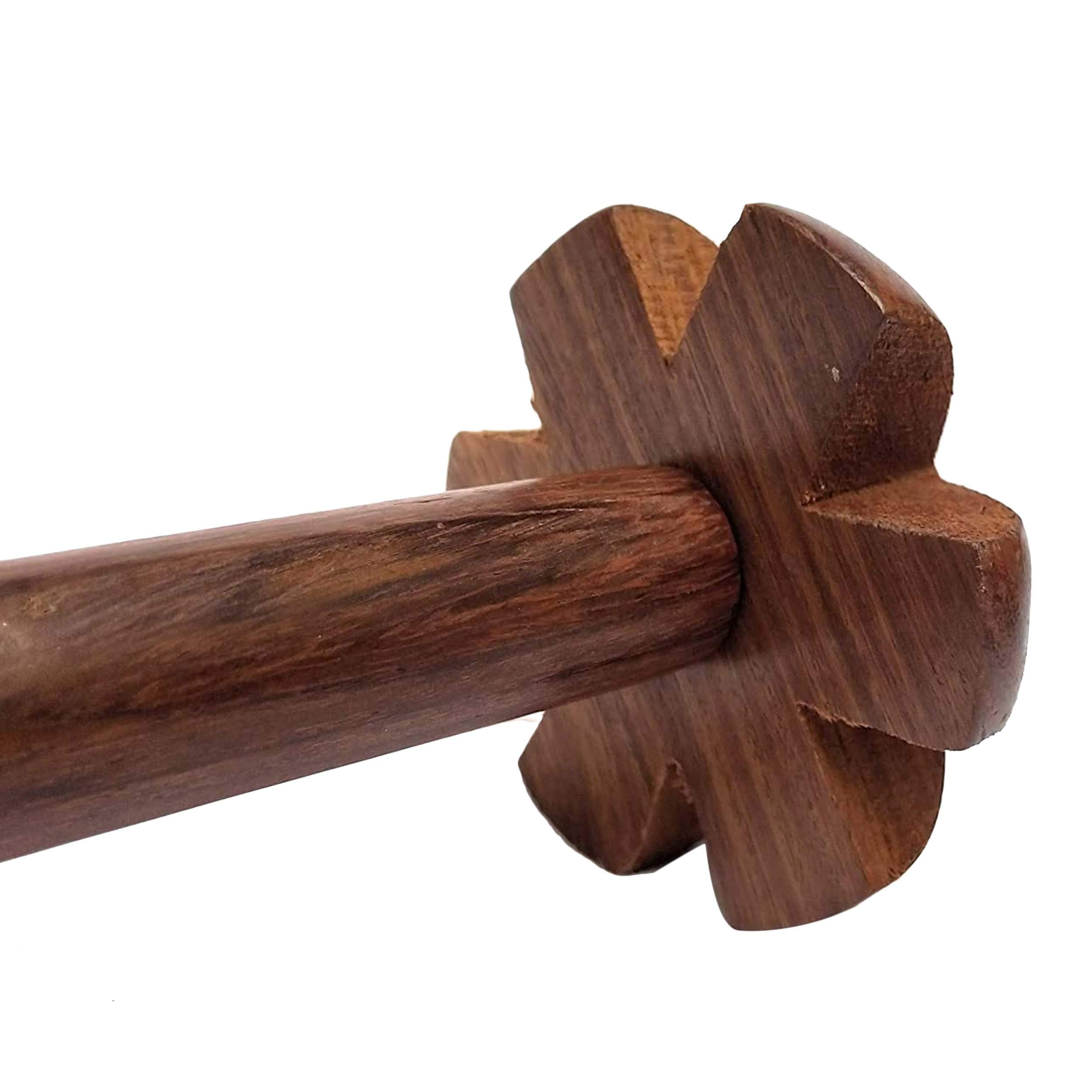Wooden Hand Blender - Traditional Butter Milk & Lassi Maker for Home Kitchen | Perfect for Indian Drinks, Smoothies & Healthy Homemade Beverages