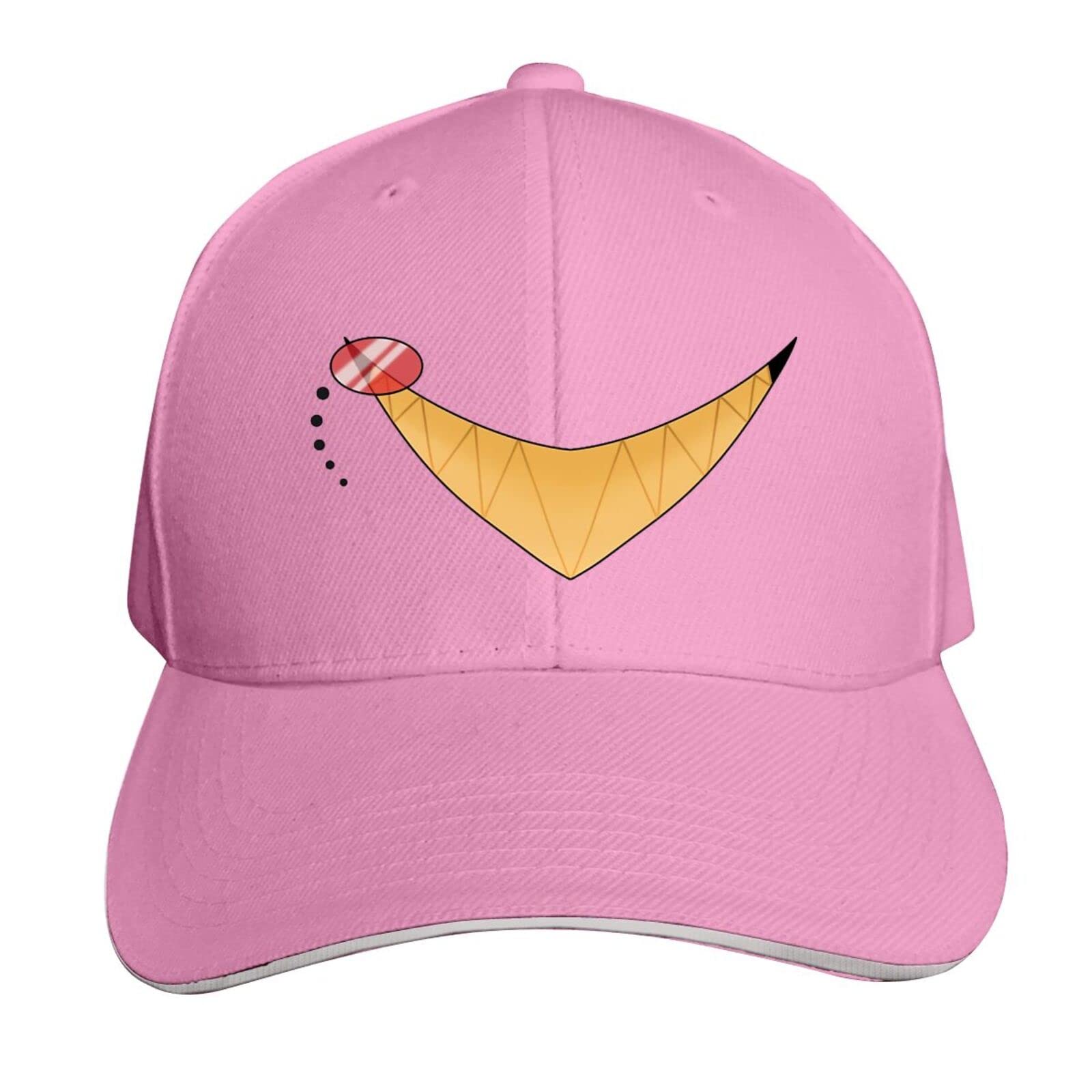 Woodyotime Hazbin Hotel Washed Twill Baseball Cap - Low Profile Dad Hat for Men & Women - Vintage Denim Snapback - Perfect for Cosplay, Casual Wear & Outdoor Activities