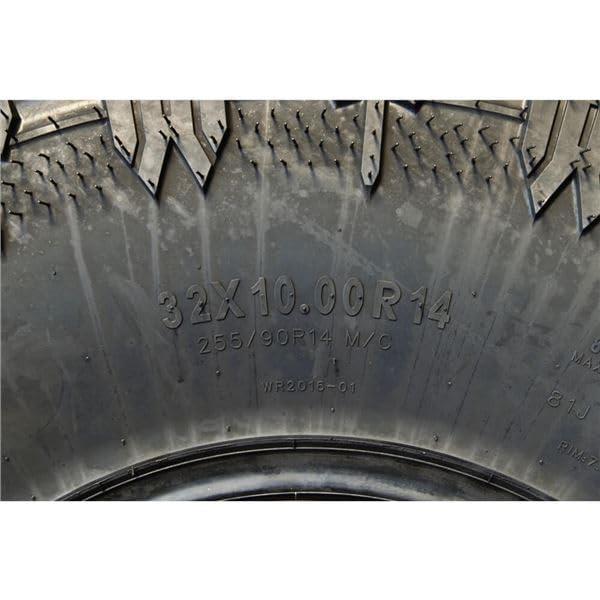 Ocelot WR2016 32x10x14 UTV Tires - 8-Ply All Terrain Radial Tires with Non-Directional Tread & Thick Lugs for Mud, Sand, Snow & Off-Roading - Perfect for ATV, UTV & Side-by-Side Vehicles