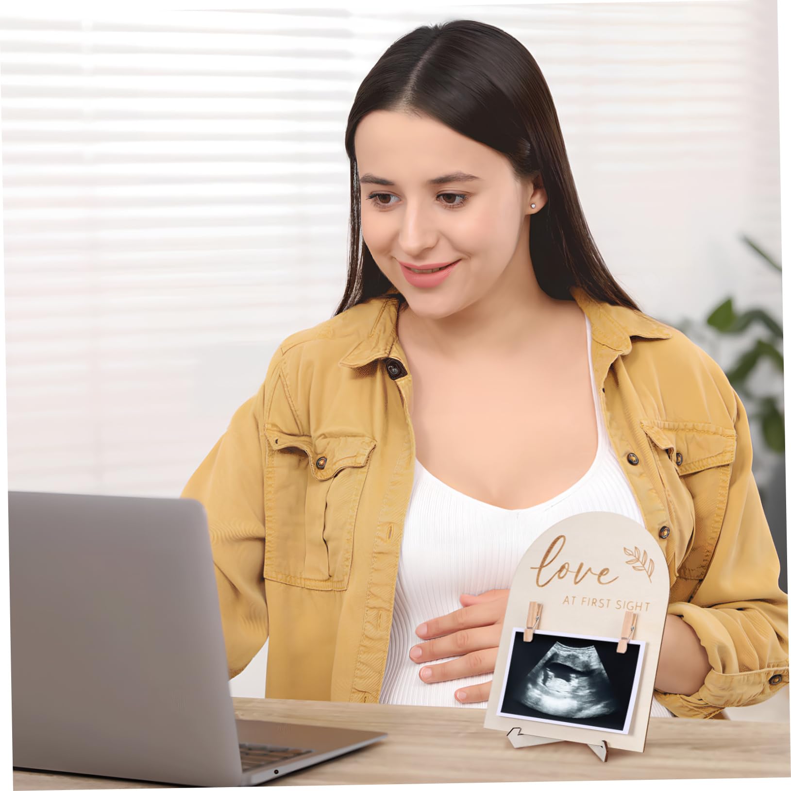 IWOWHERO Ultrasound Photo Frame - Baby Sonogram Picture Frame for Nursery Decor, Newborn Keepsake, and Family Memory Display - Perfect for Baby Showers, Gender Reveals, and Nursery Wall Decor
