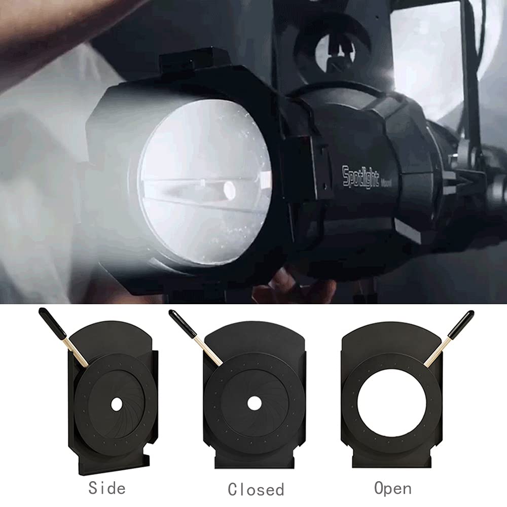 Aputure 18-Leaf Iris for Spotlight Mount - Professional Light Control Accessory for Photography & Videography - Perfect for Studio, Portrait, and Film Lighting Setups