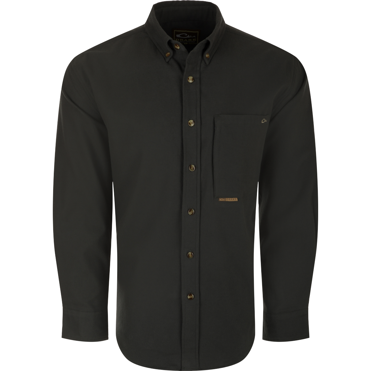 Men's Autumn Brushed Twill Solid Button Down Long Sleeve Shirt - Comfortable Casual Office Wear & Fall Outfit Essential