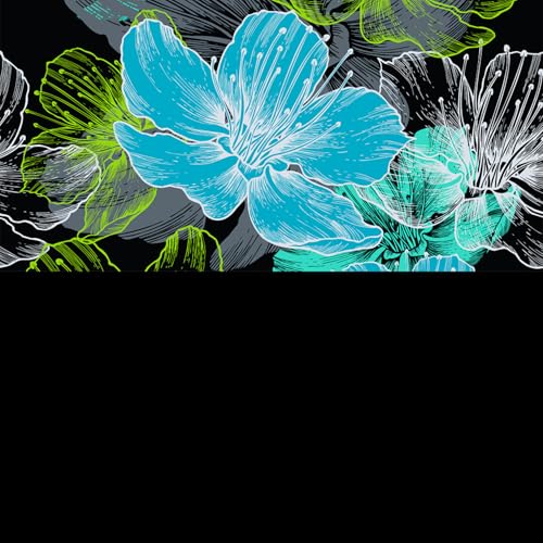 Black/Ocean Blooms