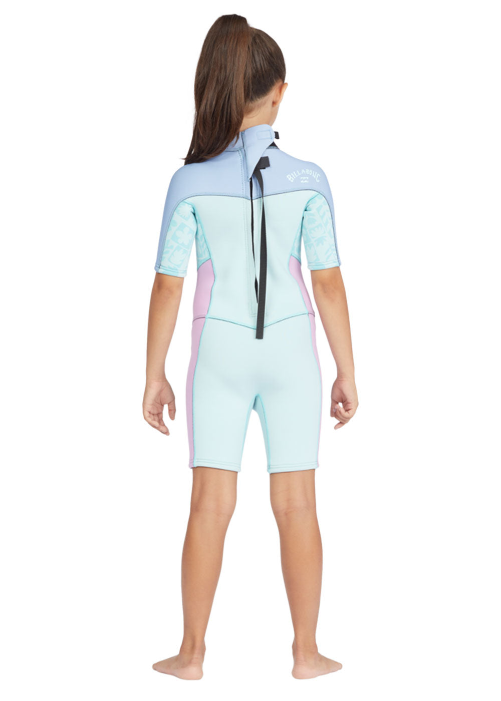 Billabong Toddler Synergy 2/2mm Back Zip Short Sleeve Spring Wetsuit - Kids Surfing & Beach Swimming Outfit for Boys & Girls