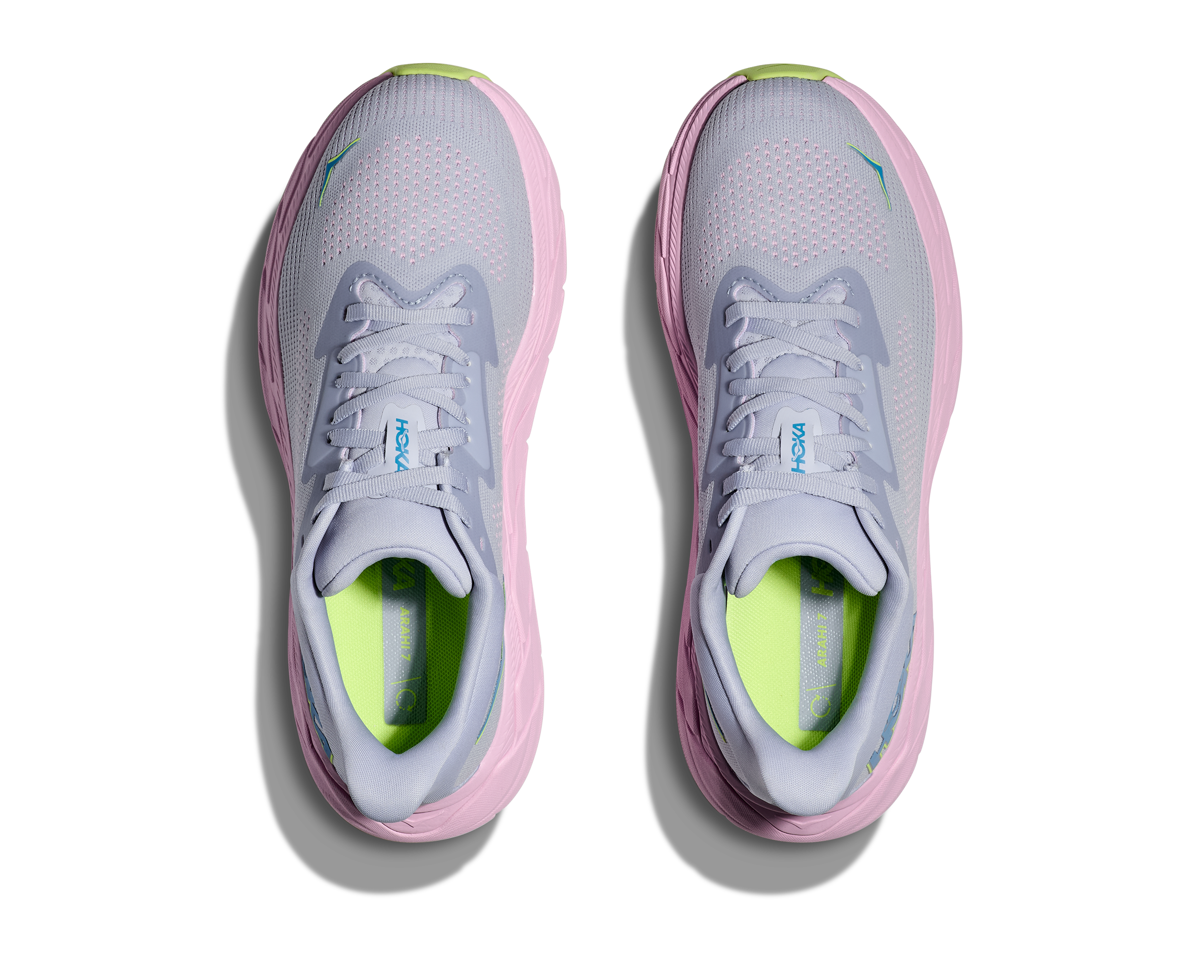 HOKA Women's Arahi 7 Running Shoes - GLP Gull/Pink Twilight - Stability & Cushion for Road Running, Walking & Everyday Wear