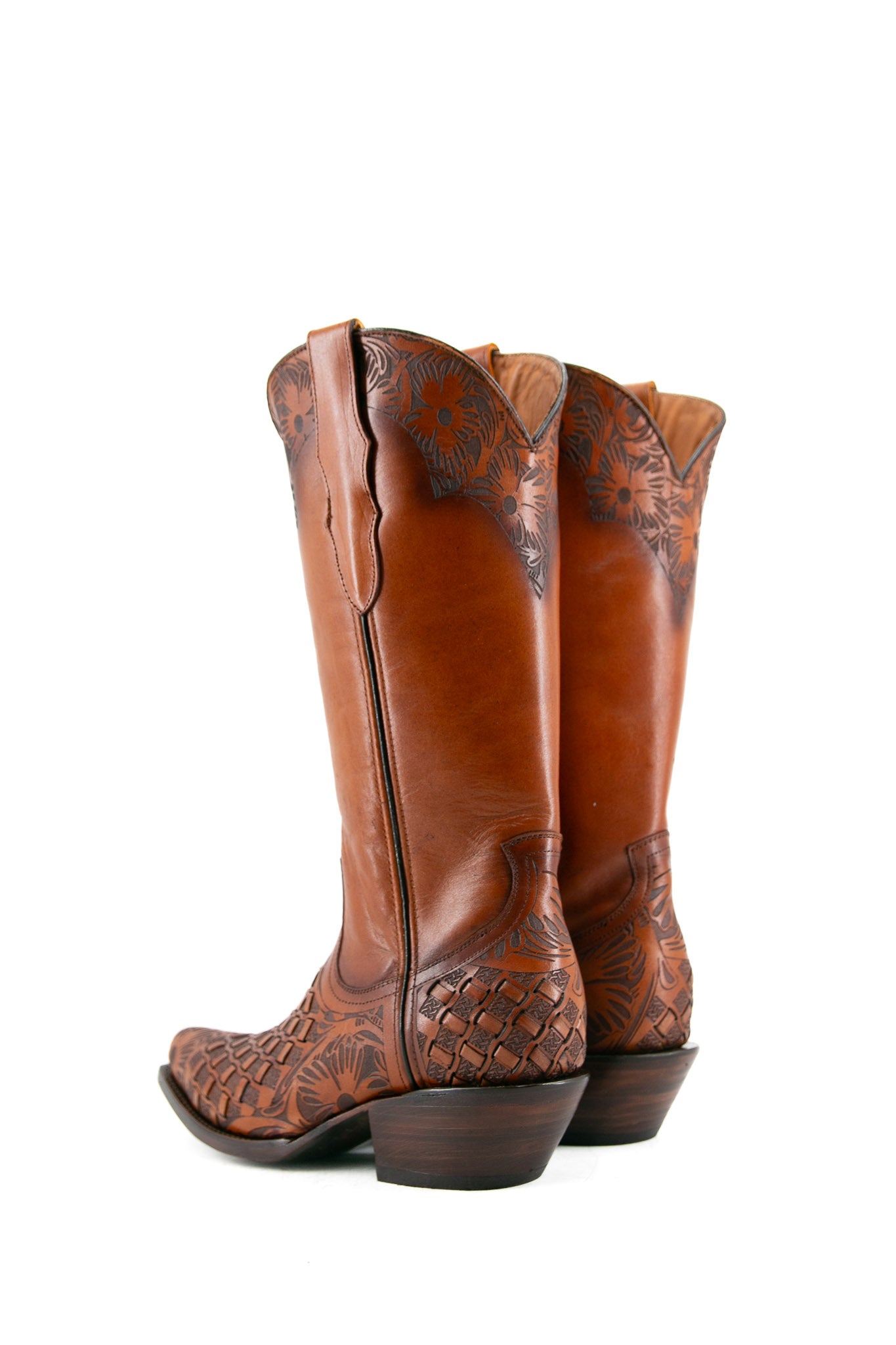 Handcrafted Maya Tooled Snip Toe Cowgirl Boots for Women | Western Fashion & Country Dance | Perfect for Rodeo, Line Dancing & Everyday Wear